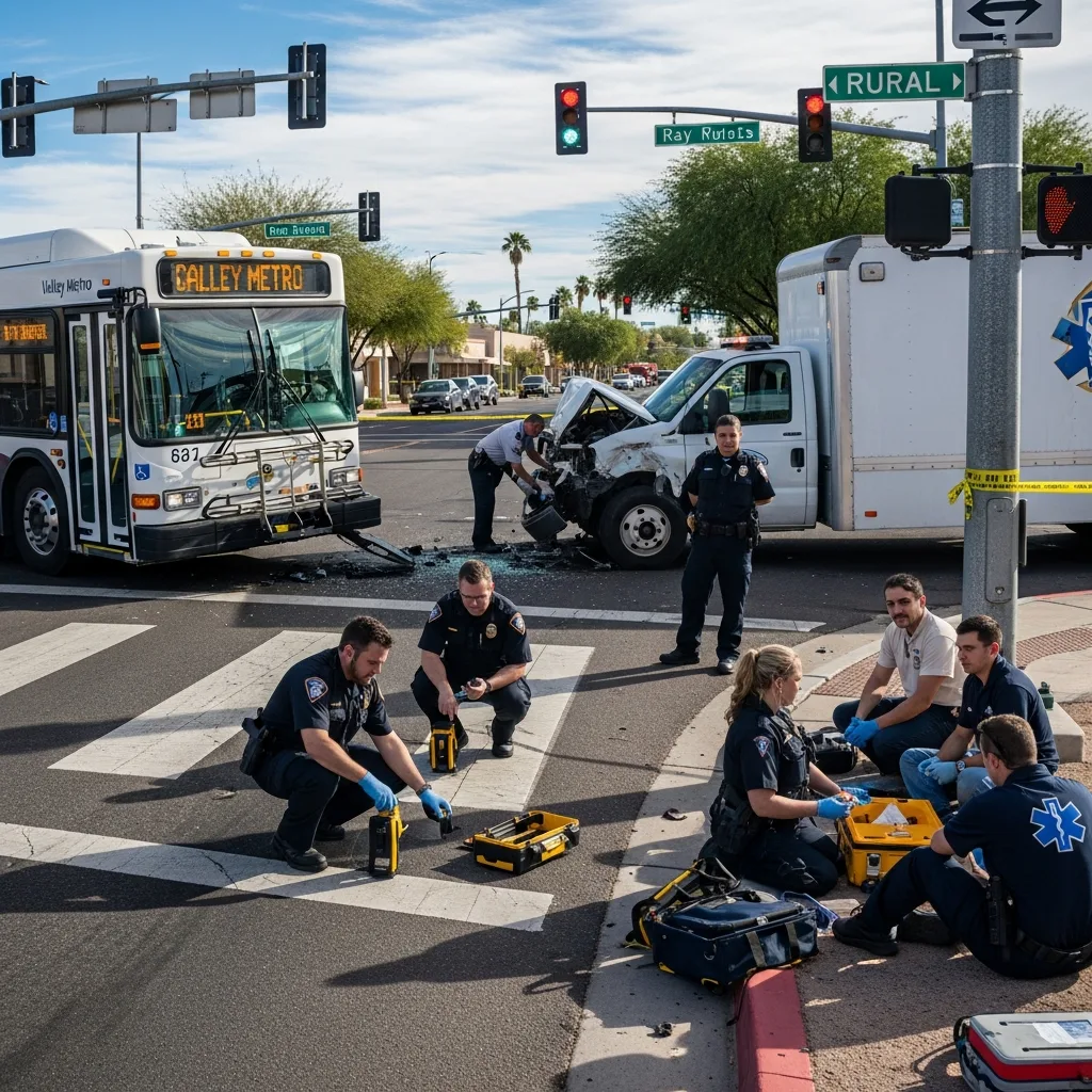 Emergency response bus accident Chandler