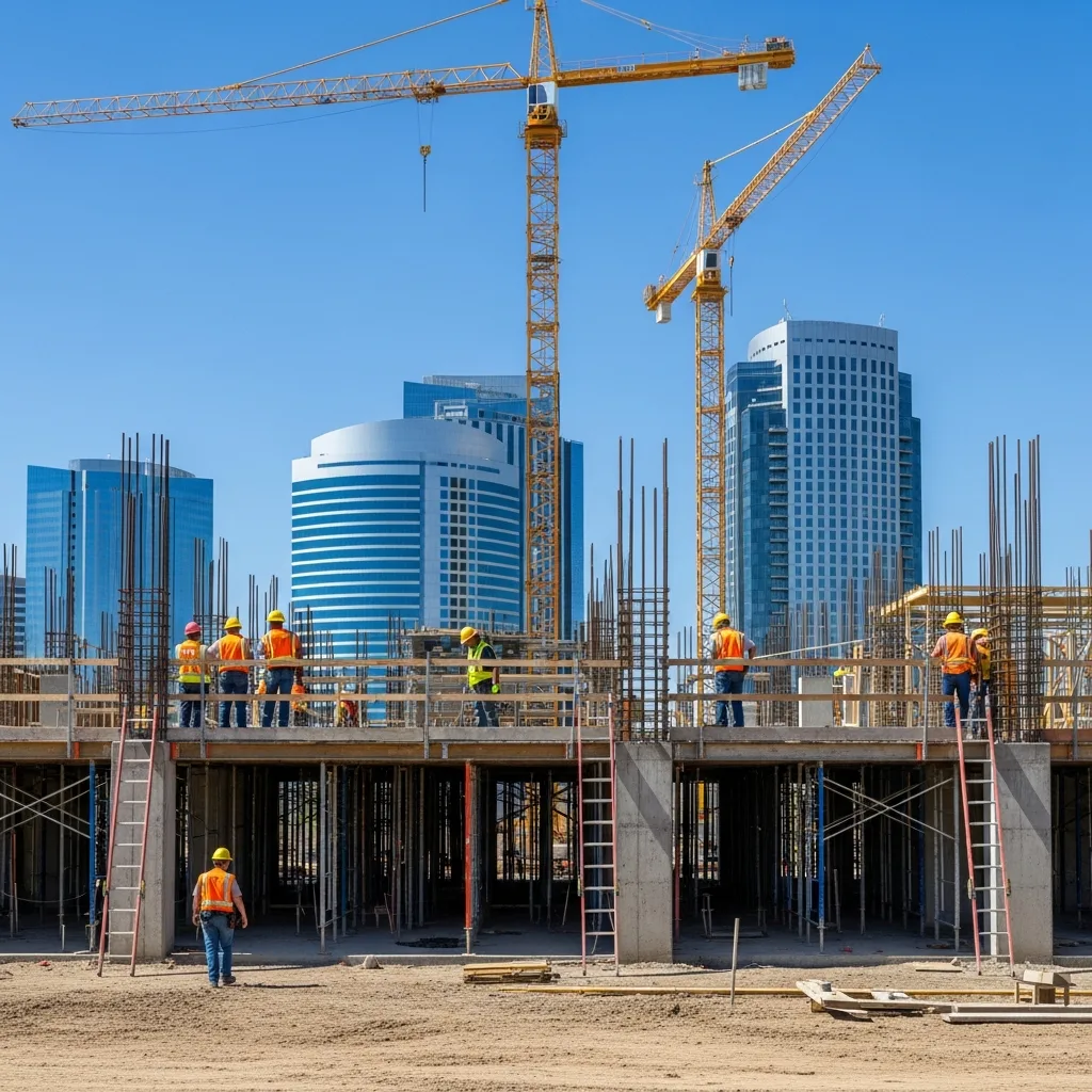 Construction Accident scene in Chandler