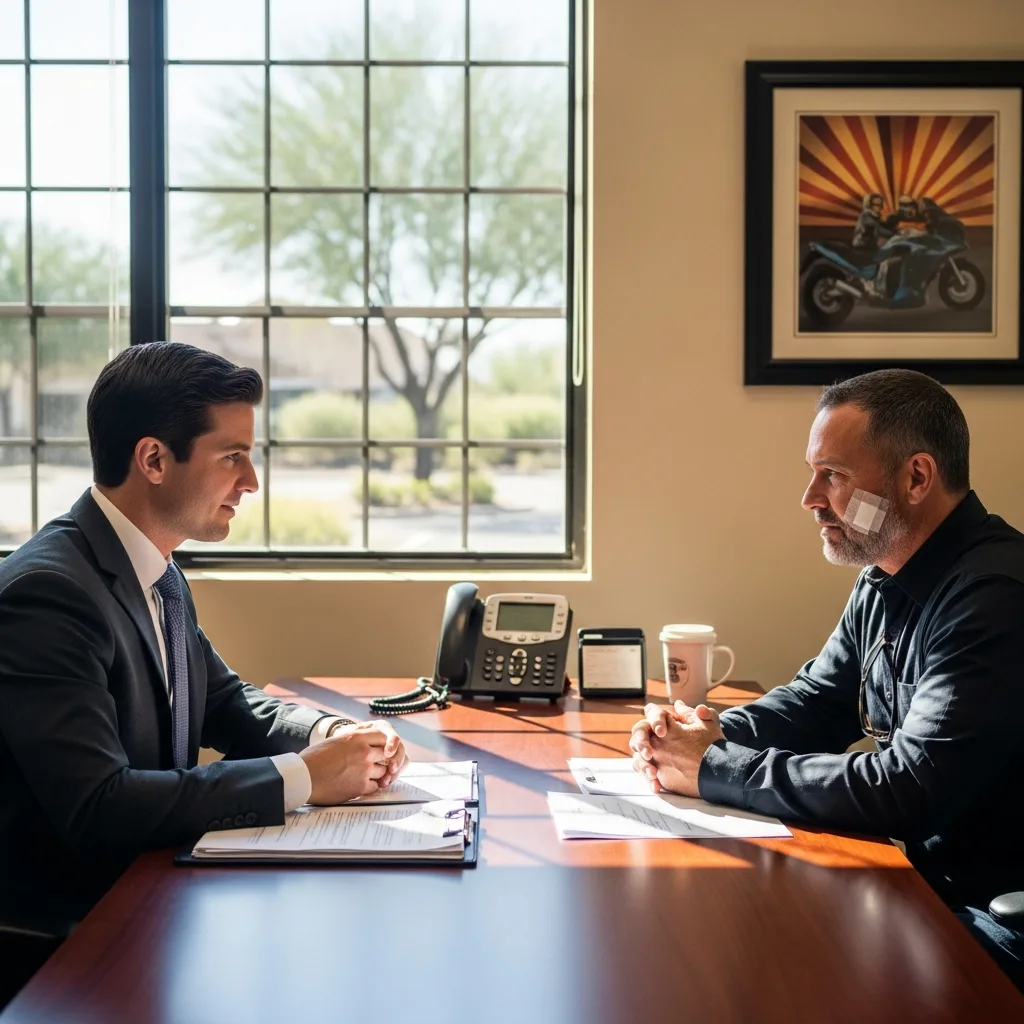 Motorcycle Accident Lawyer consultation Chandler