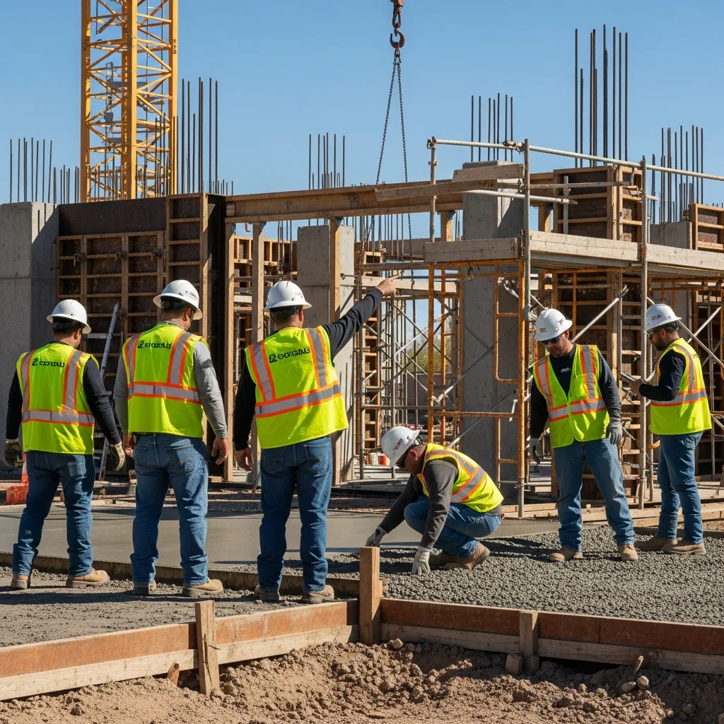 Construction Accident scene in Gilbert