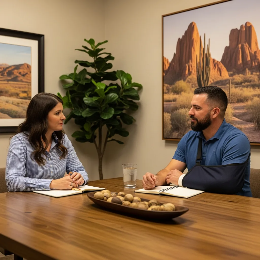 Construction Accident Attorney consultation Gilbert