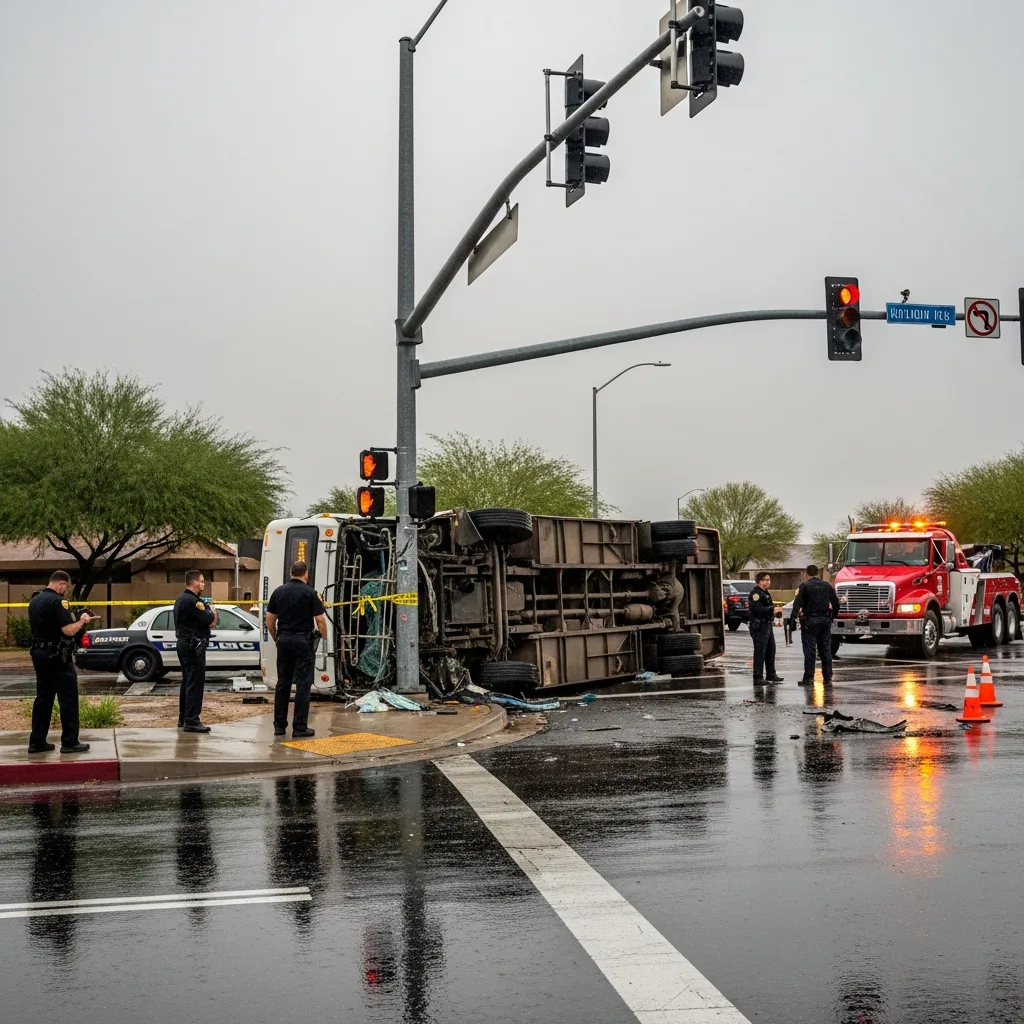 Emergency response bus accident Litchfield Park