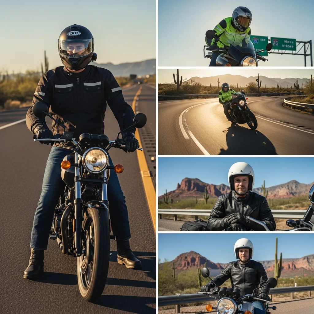 Emergency response motorcycle accident Mesa