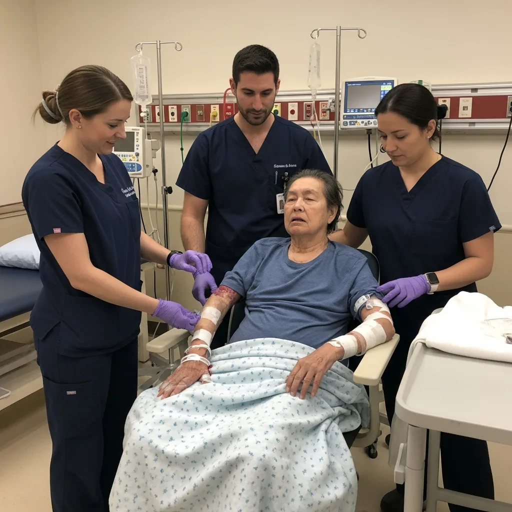 Emergency response burn injury Peoria