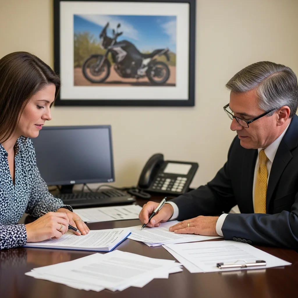 Motorcycle Accident Lawyer consultation Peoria