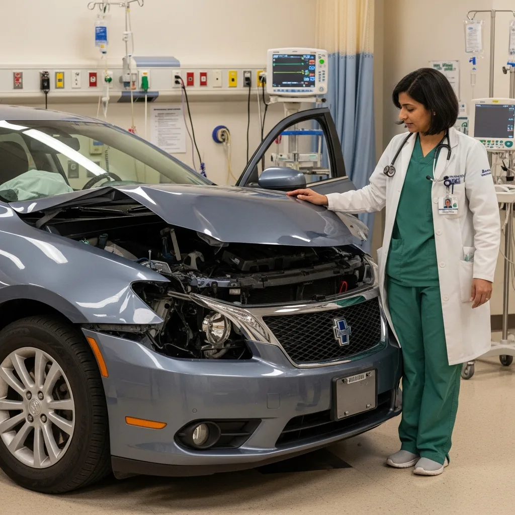 Emergency response car accident Phoenix