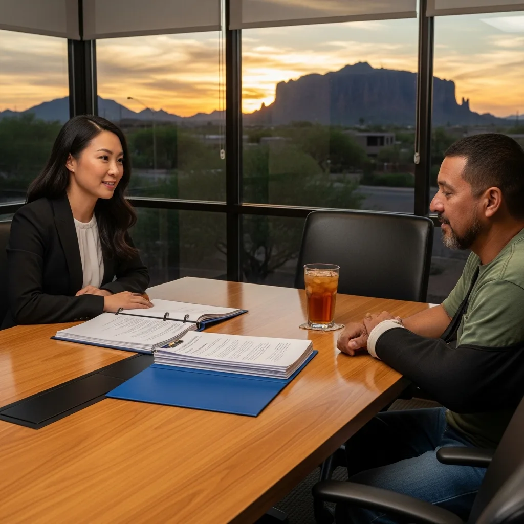 Construction Accident Attorney consultation Phoenix
