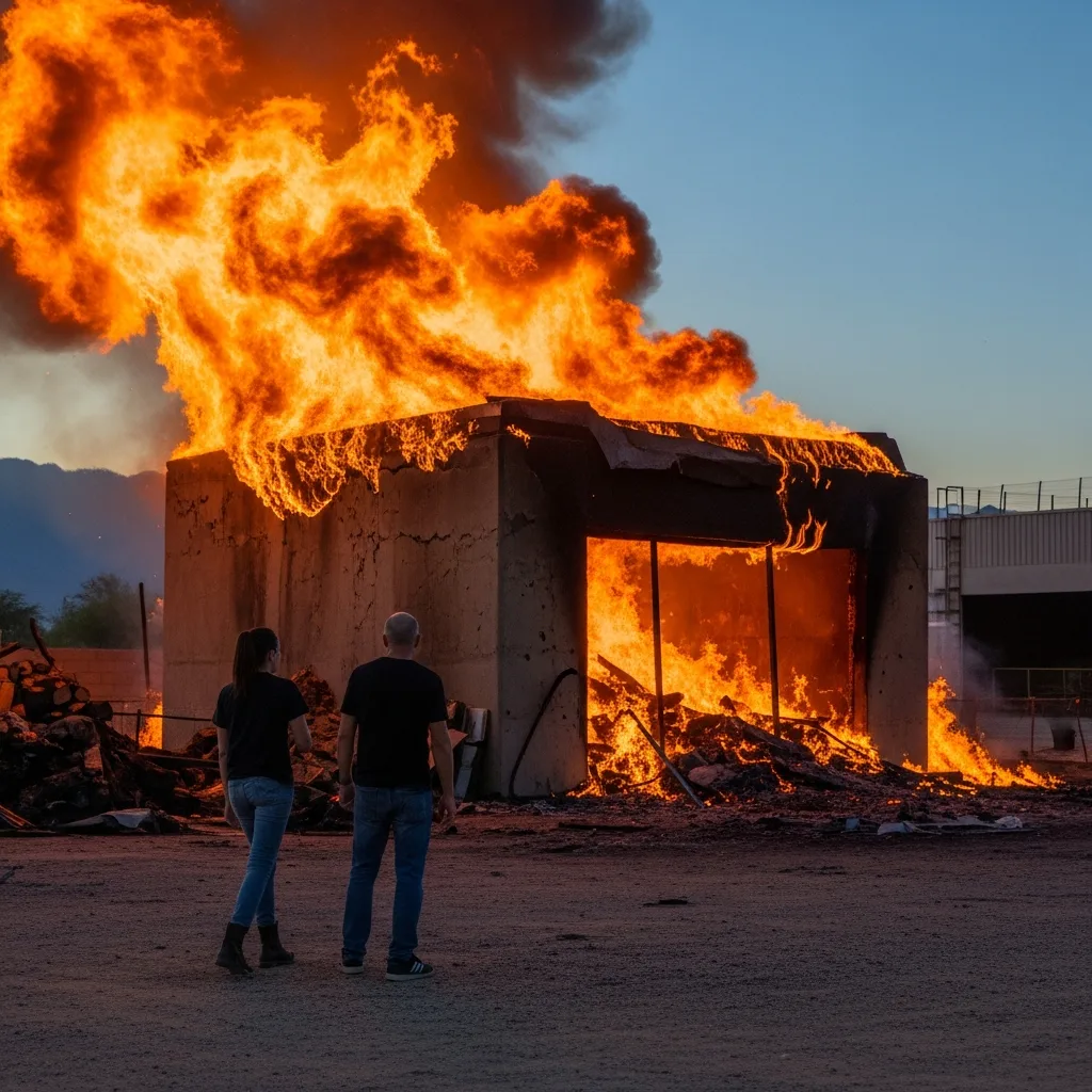 Burn Injury scene in Scottsdale