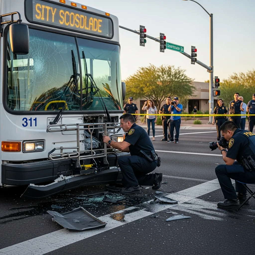 Emergency response bus accident Scottsdale