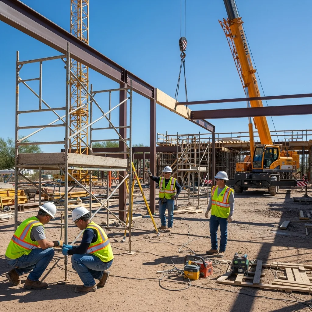 Construction Accident scene in Sun City West