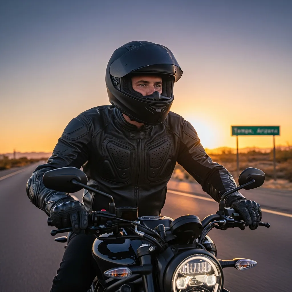 Emergency response motorcycle accident Tempe