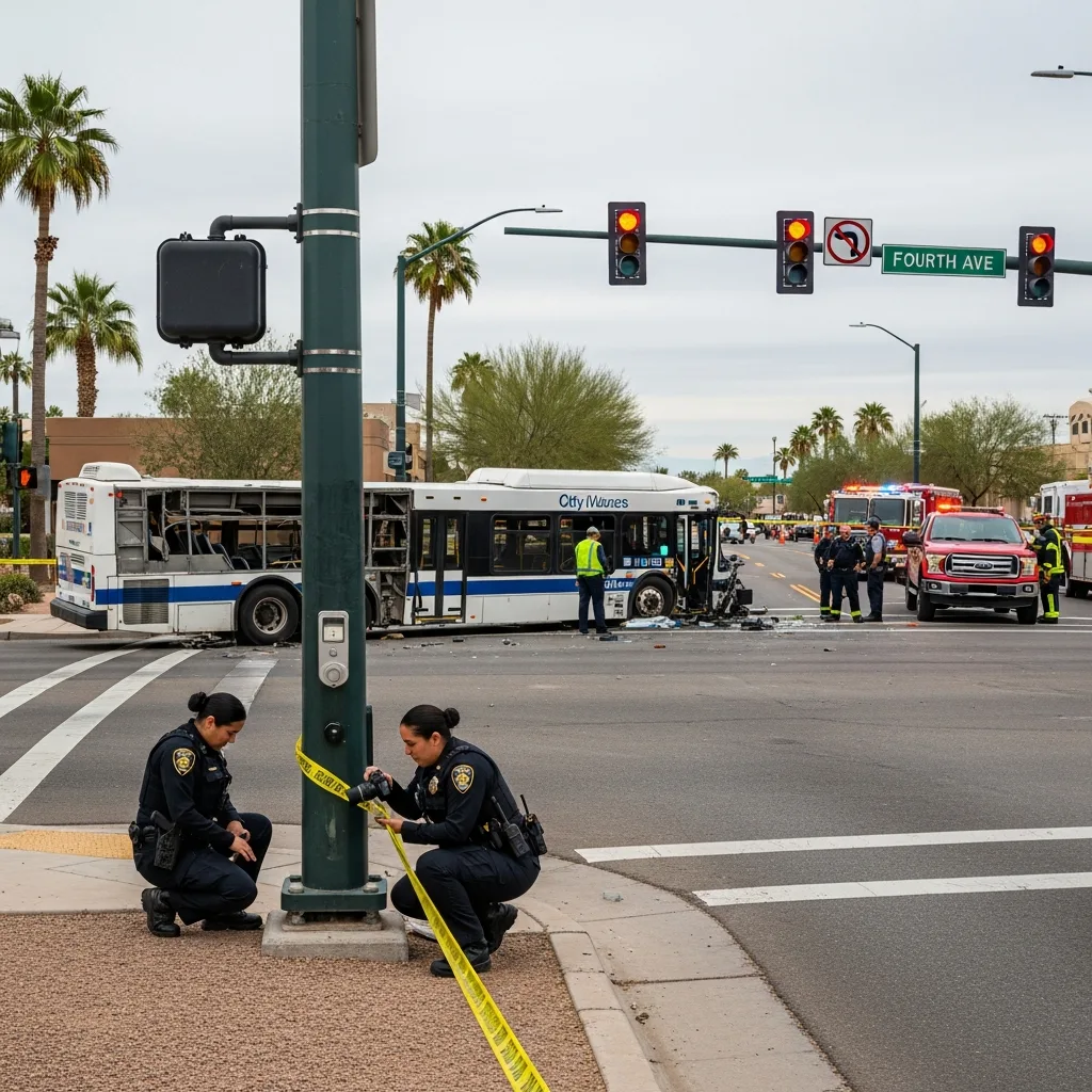Emergency response bus accident Tucson