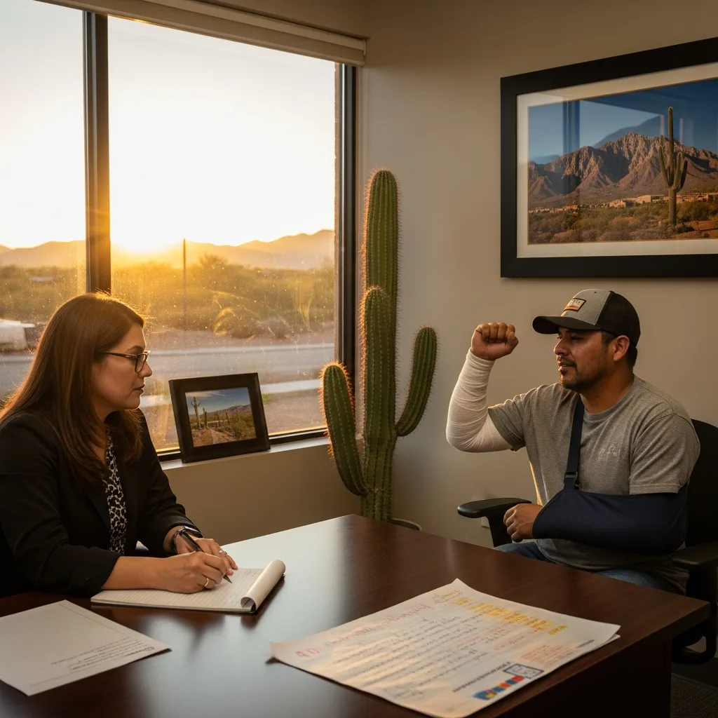 Construction Accident Attorney consultation Tucson