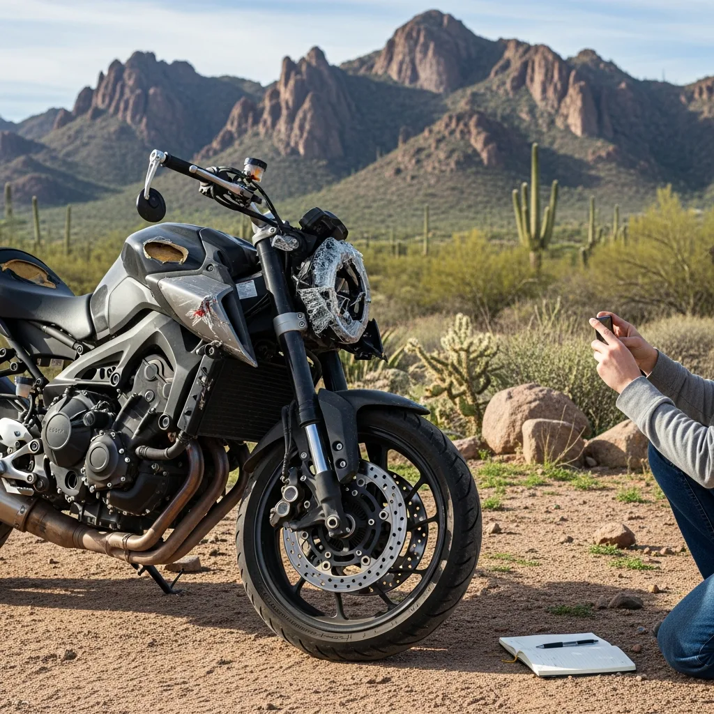 Motorcycle Accident investigation Tucson Mountains AZ