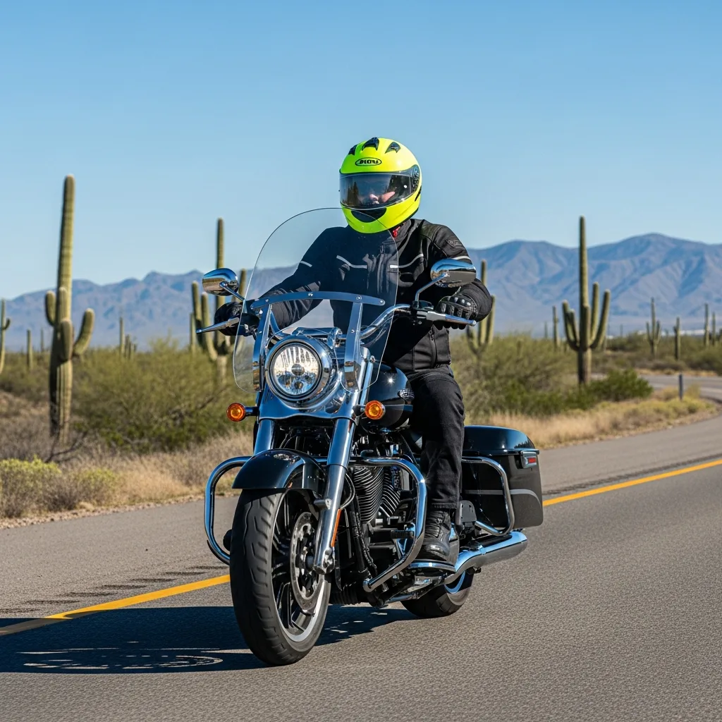 Emergency response motorcycle accident Tucson Mountains