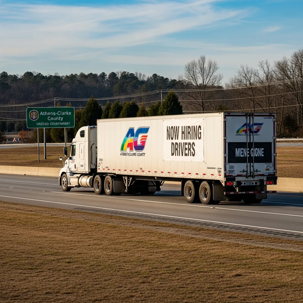 Truck Accident investigation Athens-Clarke County unified government (balance) GA