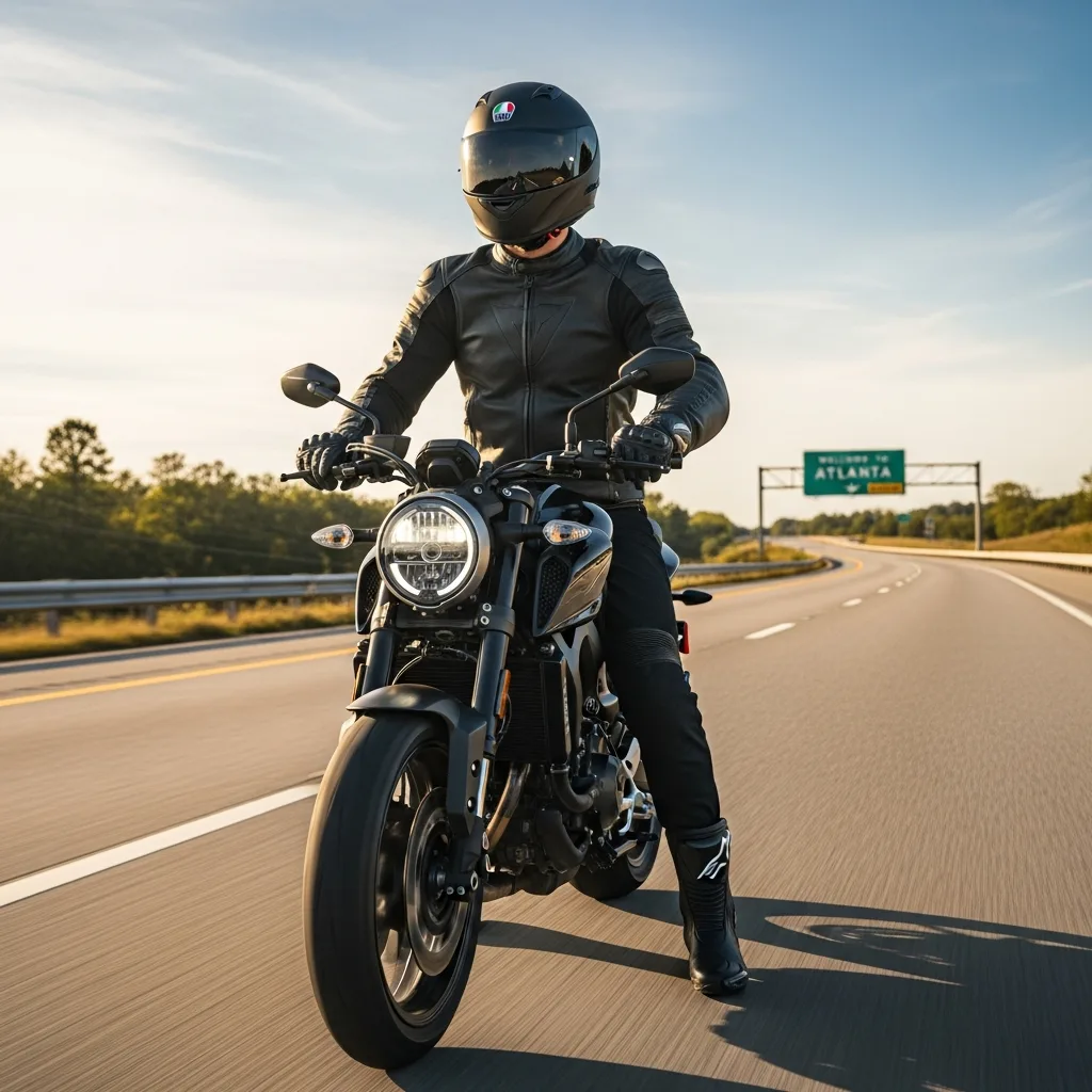 Emergency response motorcycle accident Atlanta