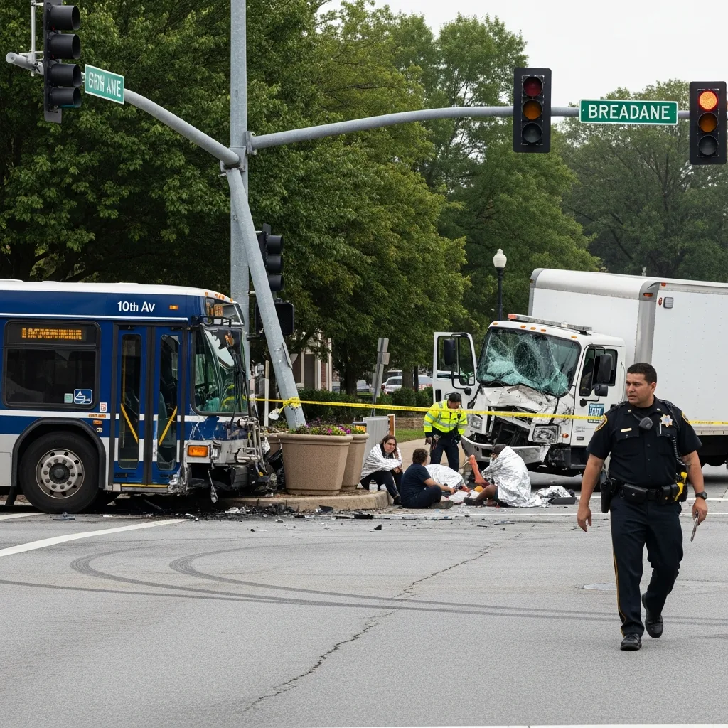 Emergency response bus accident Columbus