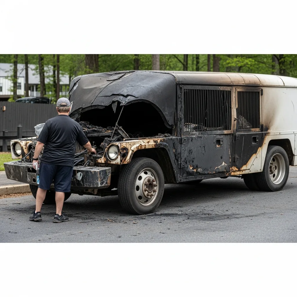 Burn Injury scene in Sandy Springs
