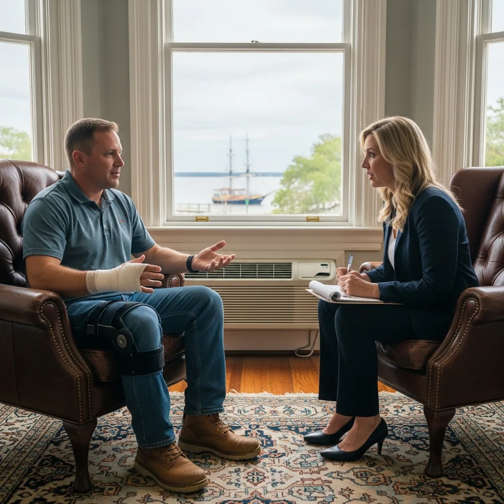 Construction Accident Attorney consultation Savannah