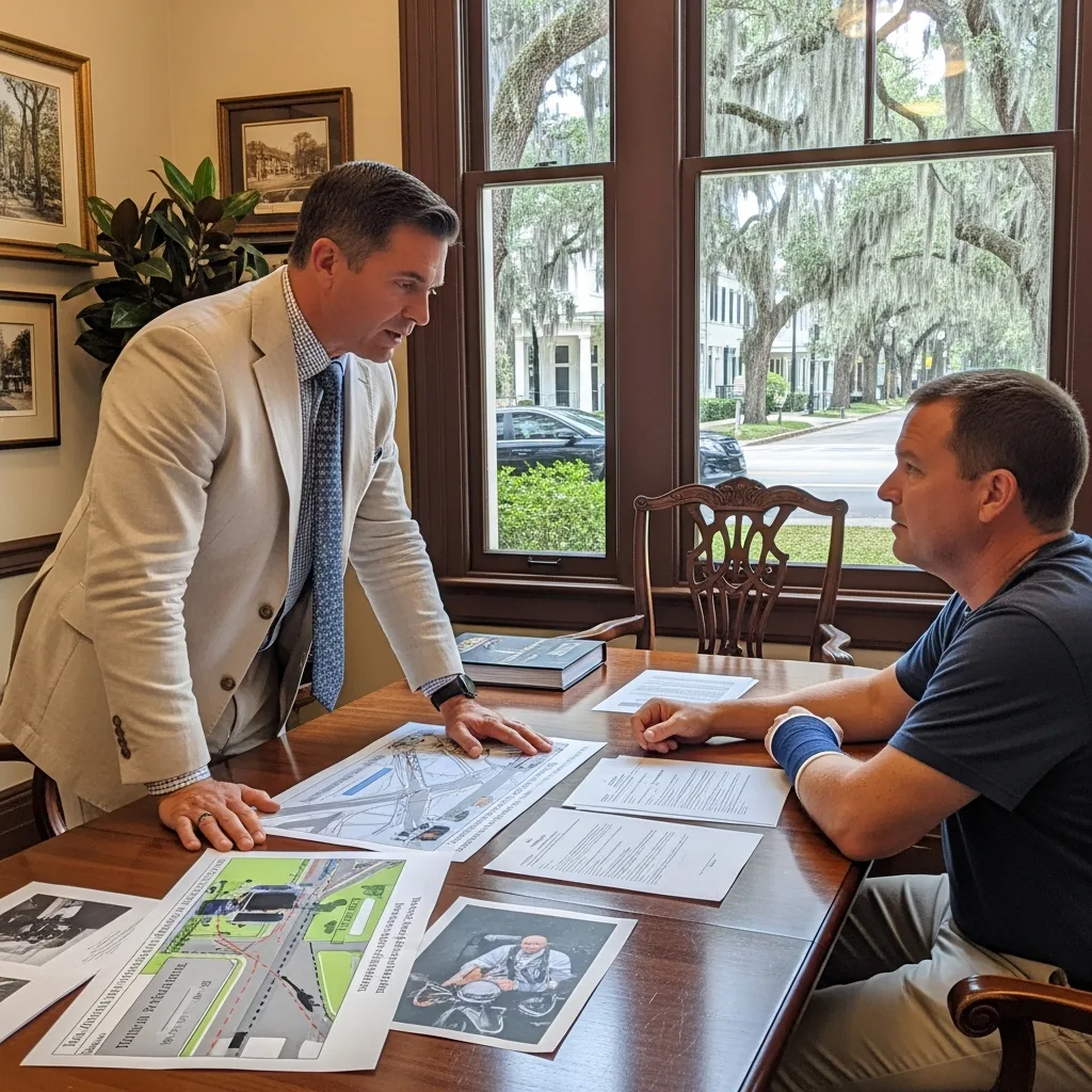 Motorcycle Accident Lawyer consultation Savannah