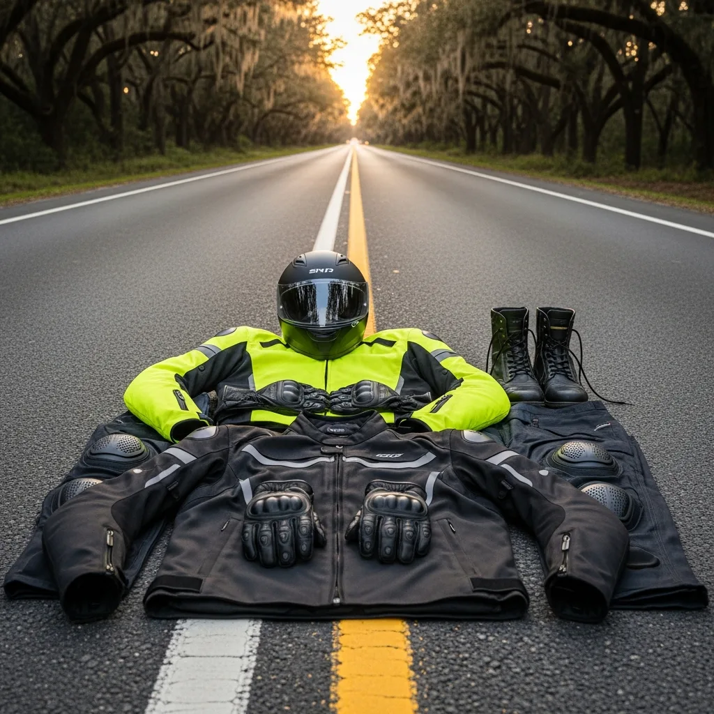 Emergency response motorcycle accident Savannah