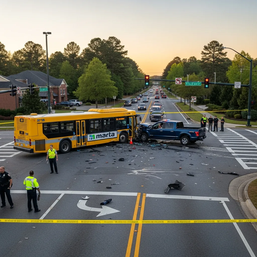Emergency response bus accident South Fulton